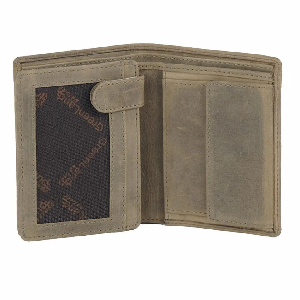 Greenland Nature Herrengeldbörsen Hochformat<Geldbörse I Leder 9,5 cm stone