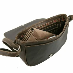 Greenland Nature Westcoast Umhängetasche Leder 24 cm sattelbraun