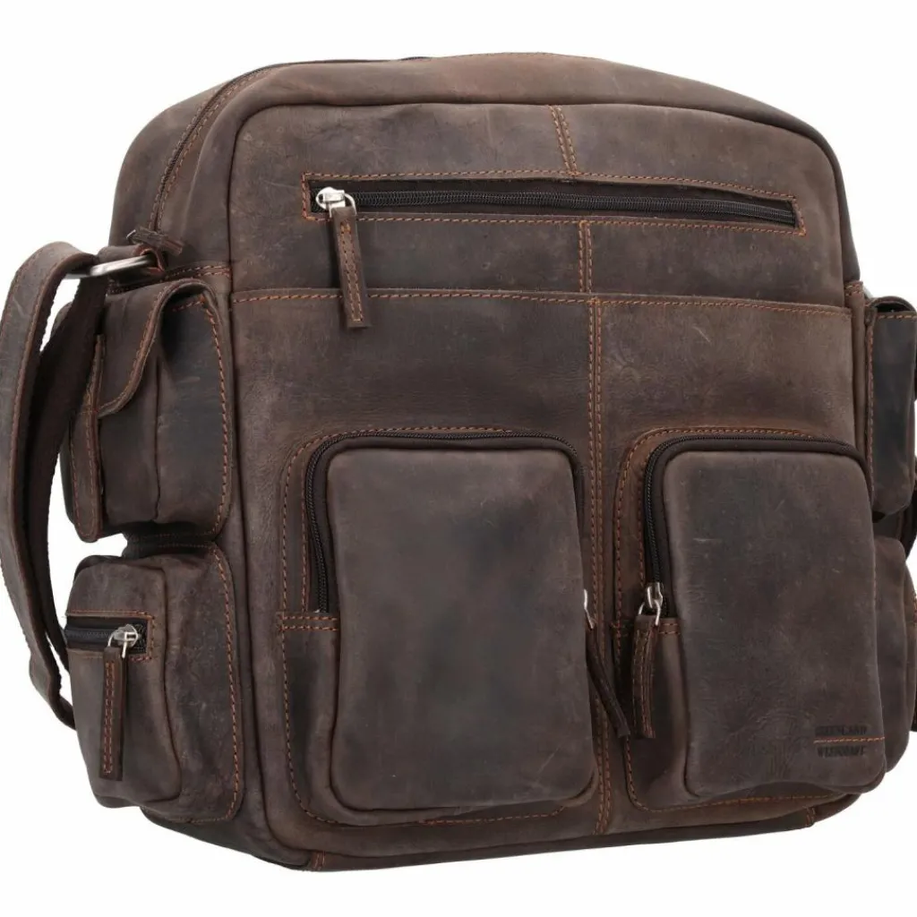 Online Greenland Nature Westcoast Umhängetasche Leder 29 cm Sattel