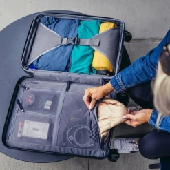 Gregory Quadro Pro 4 Rollen Kabinentrolley 55 cm mit Dehnfalte