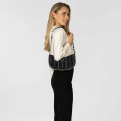 Outlet Guess Aldina Schultertasche 24 cm black