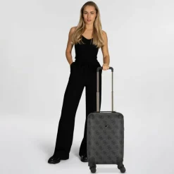 Best Guess Berta 4 Rollen Kabinentrolley 53 cm coal logo