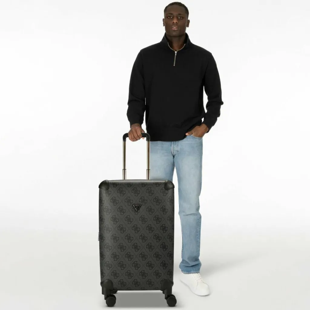 Best Guess Berta 4 Rollen Trolley 63 cm mit Dehnfalte coal logo