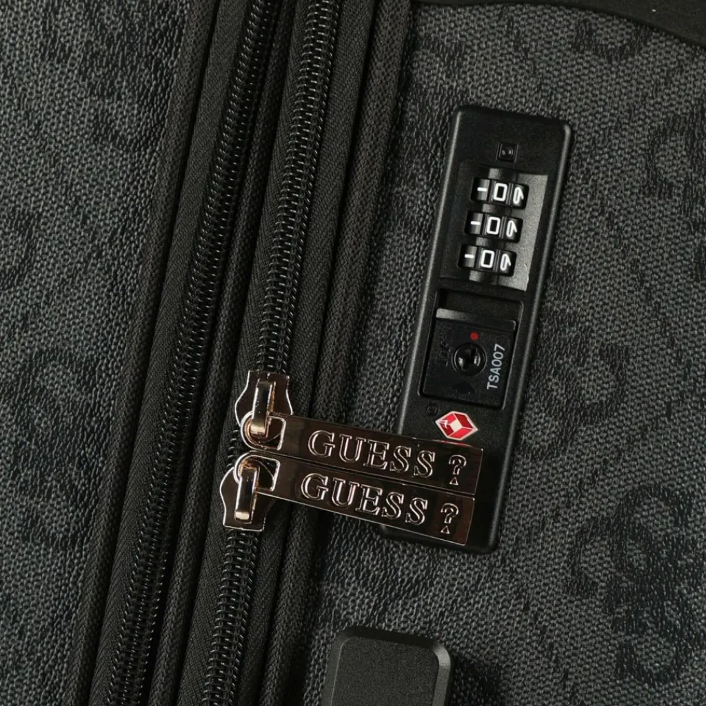 Best Guess Berta 4 Rollen Trolley 63 cm mit Dehnfalte coal logo