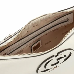New Guess Calebra Schultertasche 24 cm off white