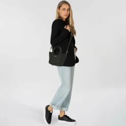 Guess Henkeltaschen<Calista Handtasche 24 cm black