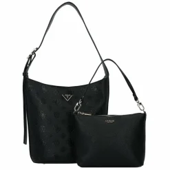 Discount Guess Cresidia Schultertasche 30 cm black logo