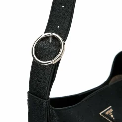 Discount Guess Cresidia Schultertasche 30 cm black logo