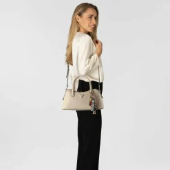 New Guess Davina Schultertasche 31 cm light taupe