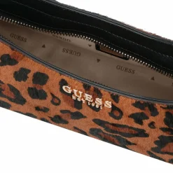 Clearance Guess Domitilla Schultertasche Leder 30 cm leopard