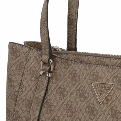 New Guess Eco Erica Schultertasche 33 cm latte logo