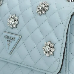 New Guess Everlee Schultertasche 18 cm misty blue