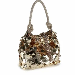 Guess Mini Bags|Henkeltaschen<Holiday Shine Mini Bag Handtasche 16 cm gold