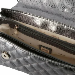 Guess Henkeltaschen<Idra Handtasche 24 cm pewter
