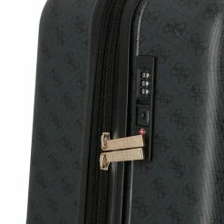 Guess 4-Rollen Koffer|Hartgepäck<Jesco 4 Rollen Trolley 77 cm mit Dehnfalte coal logo