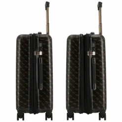 Discount Guess Jesco 4 Rollen Trolley 64 cm mit Dehnfalte brown logo