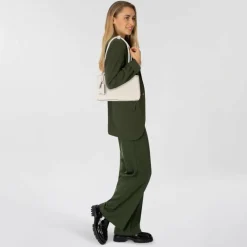 Guess Henkeltaschen|Schultertaschen<Meridian II Schultertasche 29 cm ivory