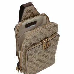 Guess Umhängetaschen<Milano Umhängetasche 33 cm beige-brown-blue