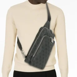 Guess Umhängetaschen<Milano Umhängetasche 33 cm black-lime