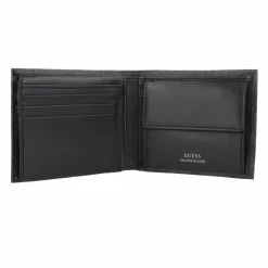 Guess Herrengeldbörsen Querformat<Mito Geldbörse RFID Schutz Leder 12 cm black