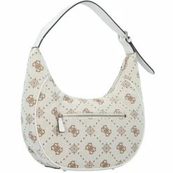 Hot Guess Neda Schultertasche 36 cm off white logo