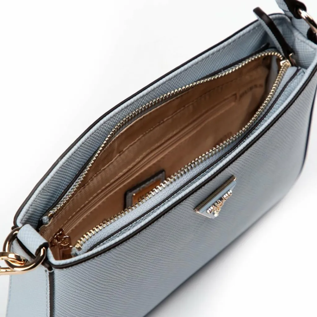 Guess Noelle II Schultertasche 22 cm misty blue