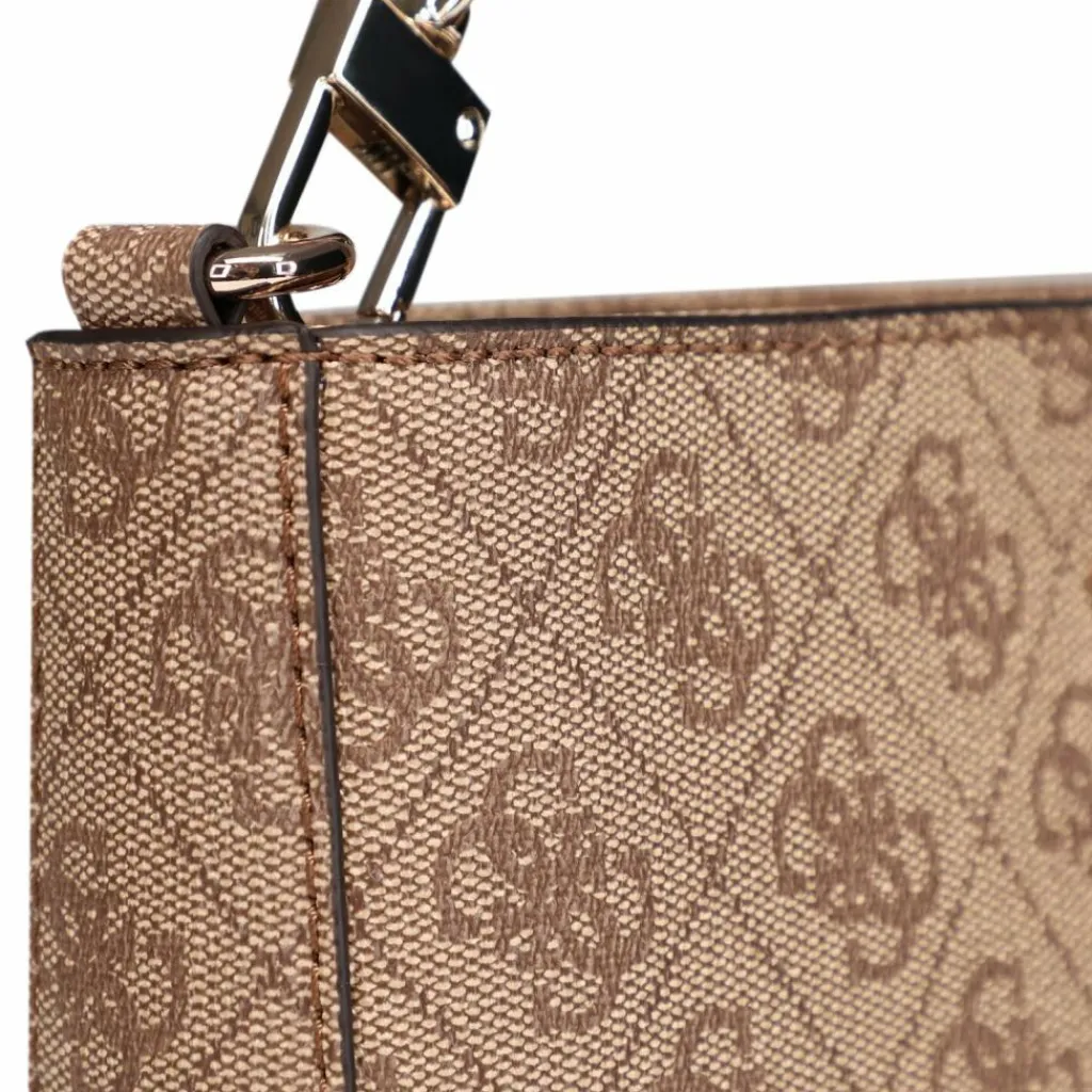 Clearance Guess Noelle II Schultertasche 22 cm latte logo-brown