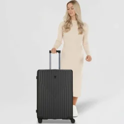 Discount Guess Olbia 4 Rollen Trolley L 74 cm black