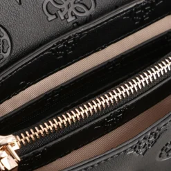 Guess Henkeltaschen<Tisha Handtasche 24 cm black logo