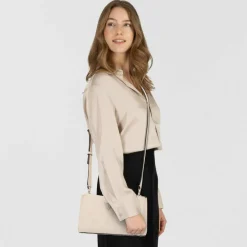 Guess Schultertaschen<Tisha Schultertasche 24 cm stone logo