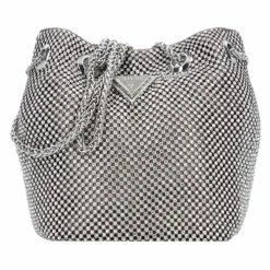 Guess Twiller Beuteltasche 15 cm silver