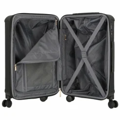 Discount Guess Wilder 4 Rollen Trolley 64 cm mit Dehnfalte black