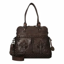 Online Harbour 2nd Alexandra-Up Schultertasche Leder 26 cm chocolate brown