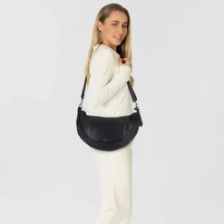 Sale Harbour 2nd Anchor Love Alva Schultertasche Leder 47 cm midnight navy