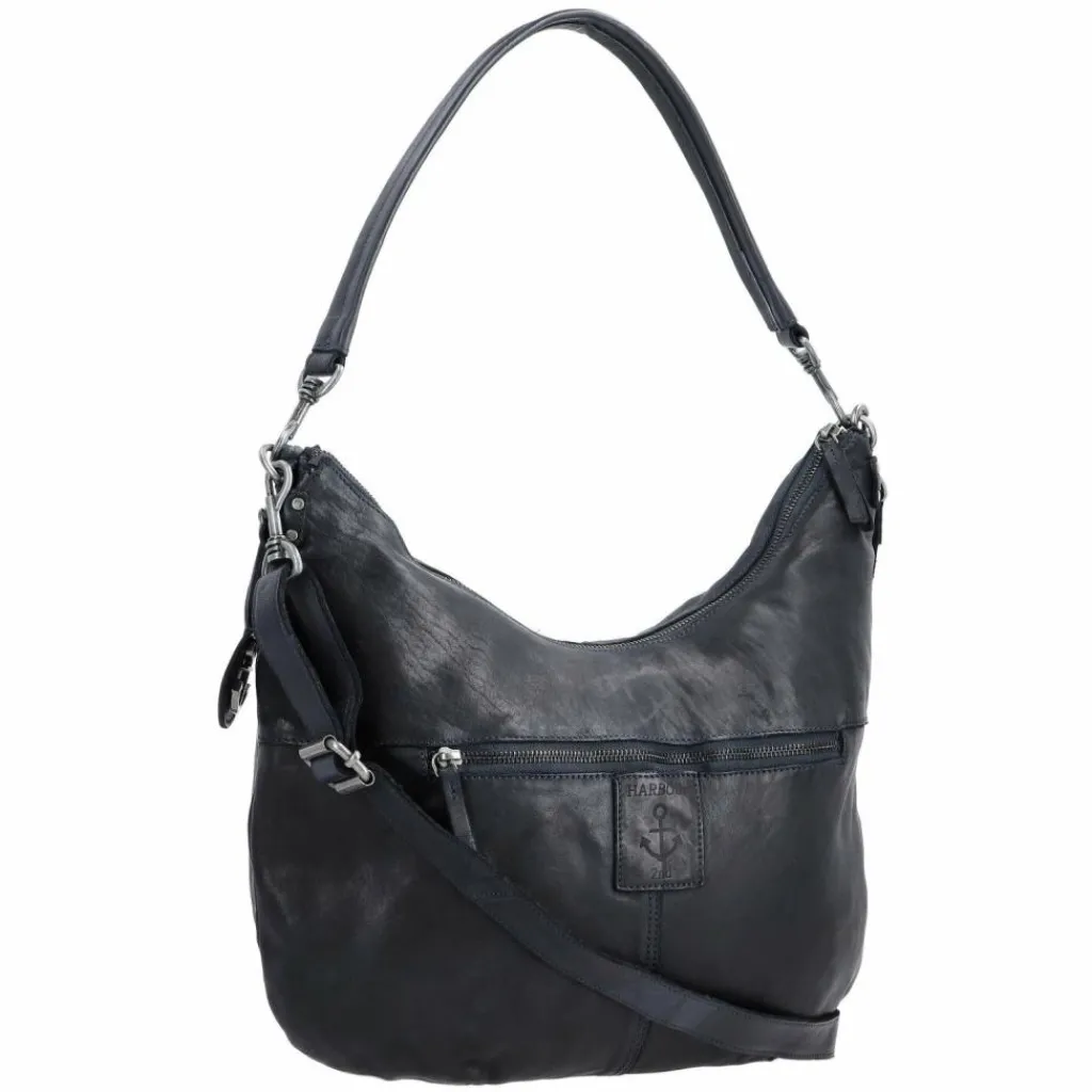 Clearance Harbour 2nd Anchor Love Amar Schultertasche Leder 33 cm midnight navy