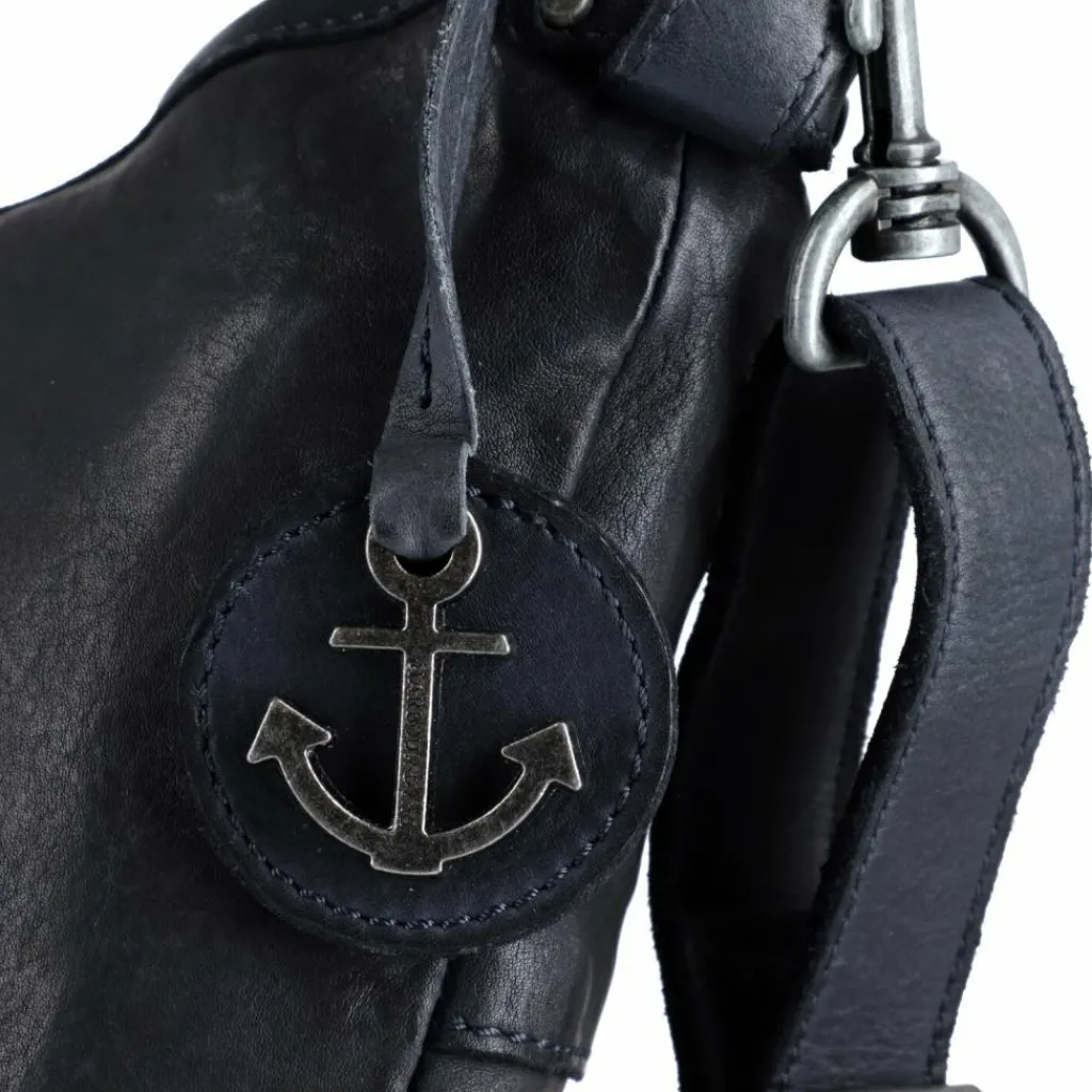 Clearance Harbour 2nd Anchor Love Amar Schultertasche Leder 33 cm midnight navy