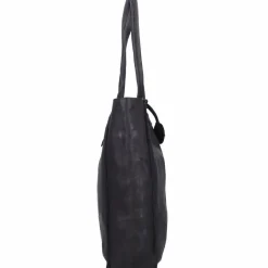 Sale Harbour 2nd Anchor Love Elbe 1 Shopper Tasche Leder 29 cm dark ash