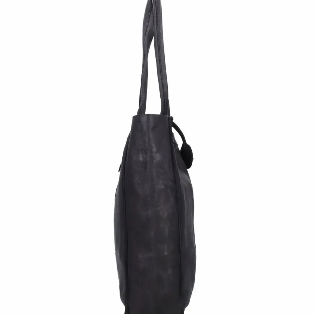 Sale Harbour 2nd Anchor Love Elbe 1 Shopper Tasche Leder 29 cm dark ash