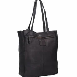 Sale Harbour 2nd Anchor Love Elbe 1 Shopper Tasche Leder 29 cm dark ash