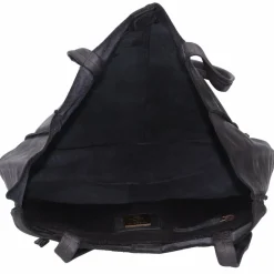 Sale Harbour 2nd Anchor Love Elbe 1 Shopper Tasche Leder 29 cm dark ash