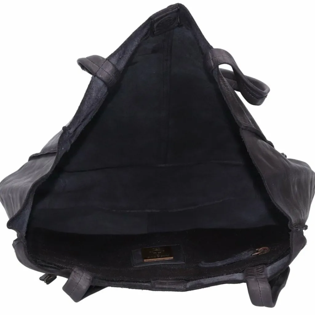 Sale Harbour 2nd Anchor Love Elbe 1 Shopper Tasche Leder 29 cm dark ash