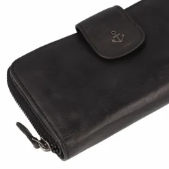 Harbour 2nd Damengeldbörsen Querformat<Anchor Love Geldbörse RFID Schutz Leder 19 cm dark ash