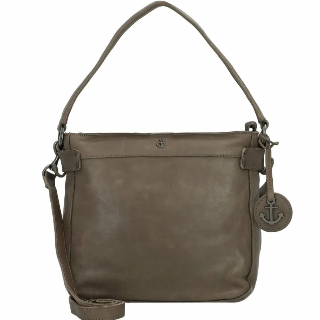 Clearance Harbour 2nd Anchor Love Luisa Schultertasche Leder 25 cm warm taupe