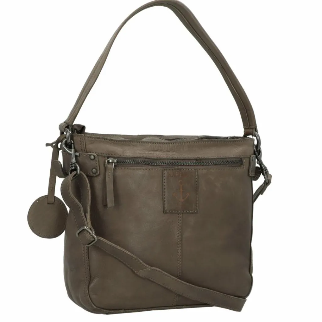 Clearance Harbour 2nd Anchor Love Luisa Schultertasche Leder 25 cm warm taupe