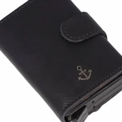 Best Harbour 2nd Anchor Love Robin 2 Kreditkartenetui RFID Schutz Leder 6 cm midnight navy