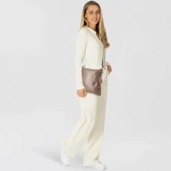 Harbour 2nd Umhängetaschen<Anchor Love Vera Umhängetasche Leder 34 cm dusty taupe