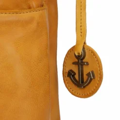 Hot Harbour 2nd Anchor Love Zora Umhängetasche Leder 26 cm oriental mustard