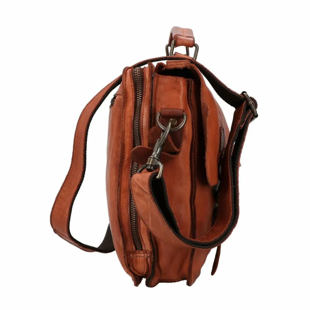 Sale Harbour 2nd Ashton Messenger Leder 25 cm Laptopfach charming cognac