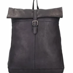 Online Harbour 2nd Cool Casual Albatros Rucksack Leder 40 cm dark ash
