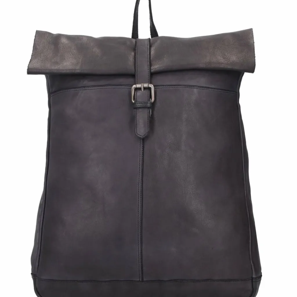 Online Harbour 2nd Cool Casual Albatros Rucksack Leder 40 cm dark ash